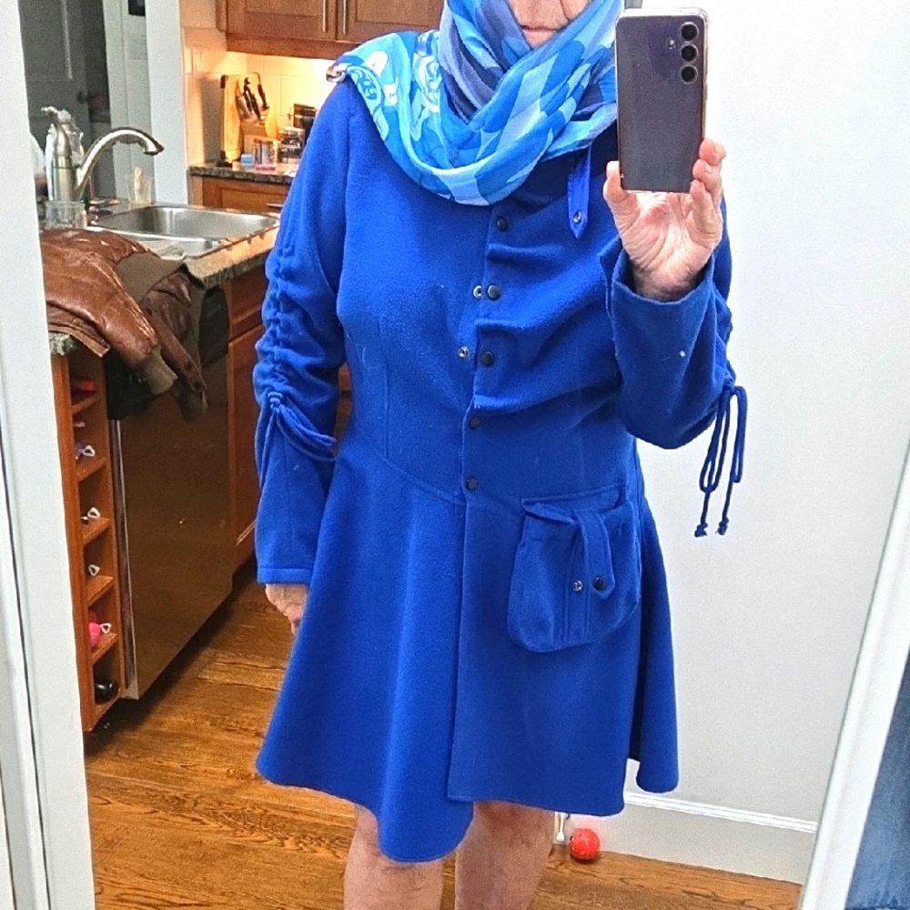 Catherine Barkley Elegant Blue Women's Coat